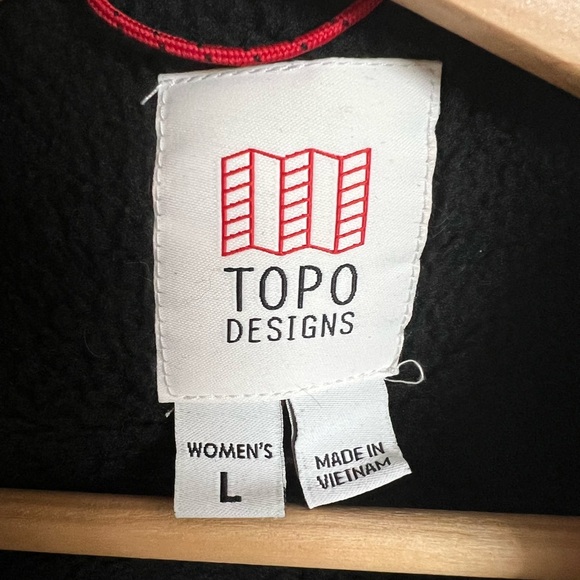 Topo Designs Subalpine Polartec Black Sherpa Fleece Jacket, Size L - Picture 5 of 6